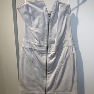 Gray Zipper Dress